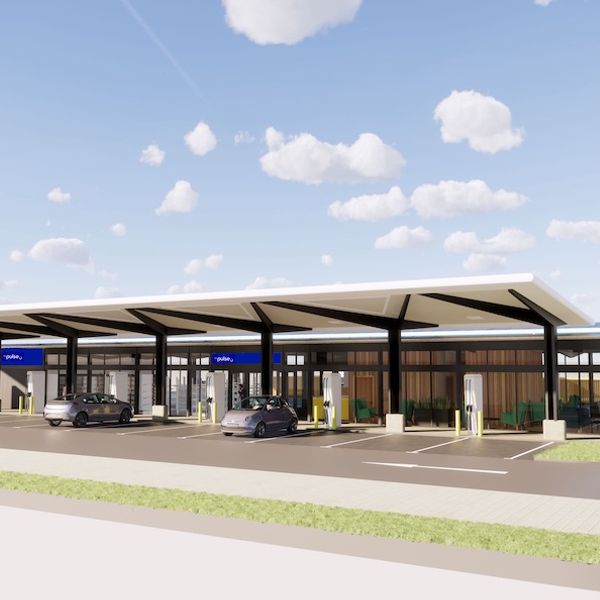 bp pulse fast electric vehicle charging hub